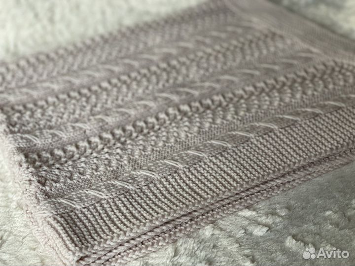 Вязанный плед детский ручной работы