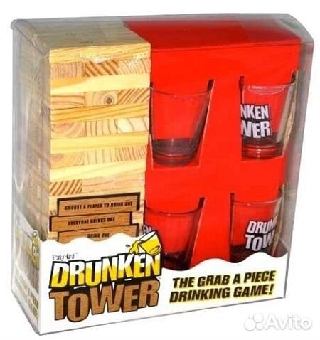 Игра настольная Башня с рюмками
