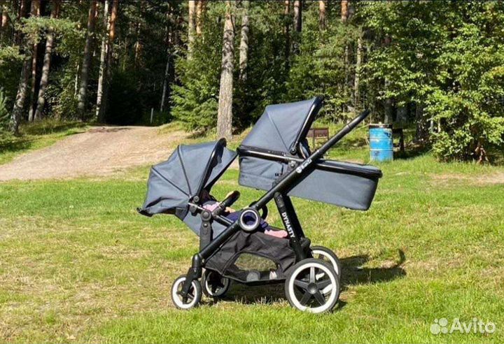 Прогулочная, коляска для двойни или погодок