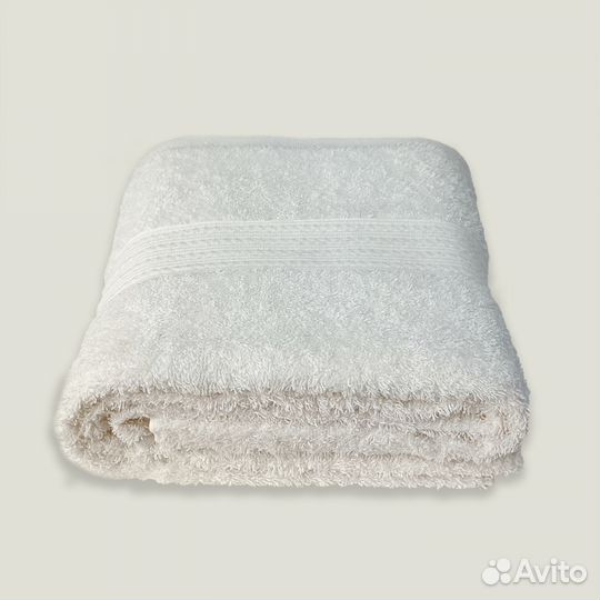 Полотенце махровое 70х140 светло-кремовое