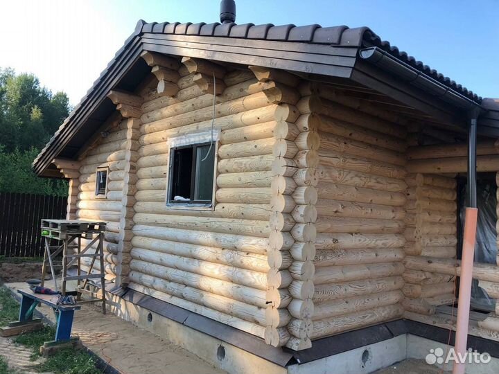 Шлифовка сруба