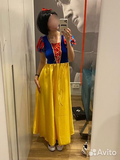 Карнавальный костюм взрослый белоснежка