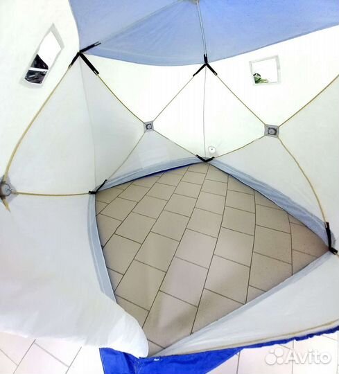 Палатка зимняя Куб 3-х слойная