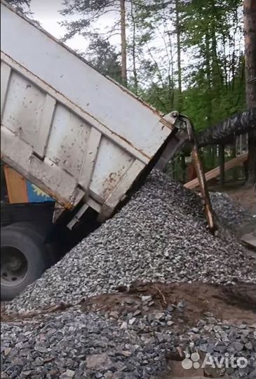 Щебень гравийный с доставкой