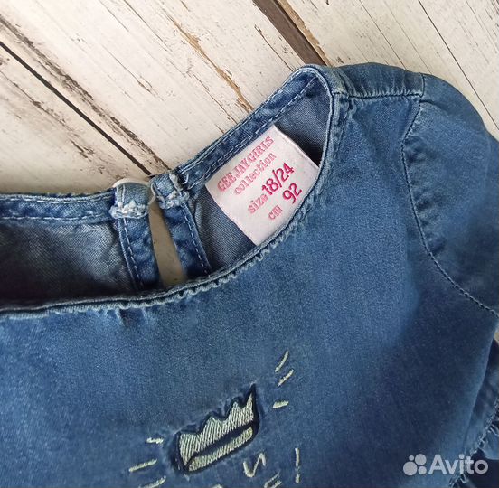 Джинсовое платье для девочки