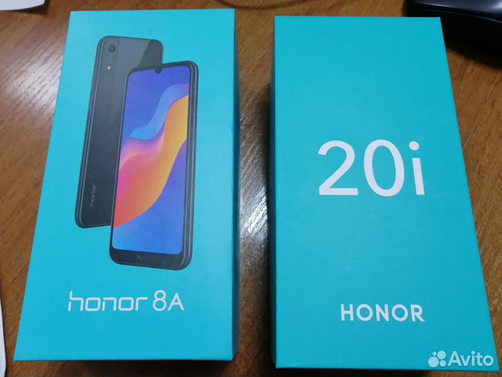 Коробки от телефонов honor 8A, 20i