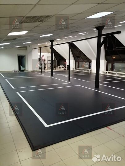 Борцовский ковер 6х6 двухцветный карманы