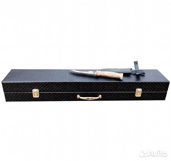 Набор для шашлыка в кейсе № 11, синий велюр