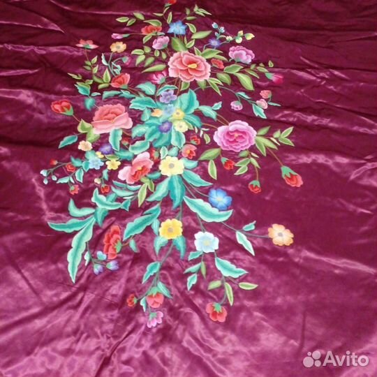 Покрывало атлас.Винтаж