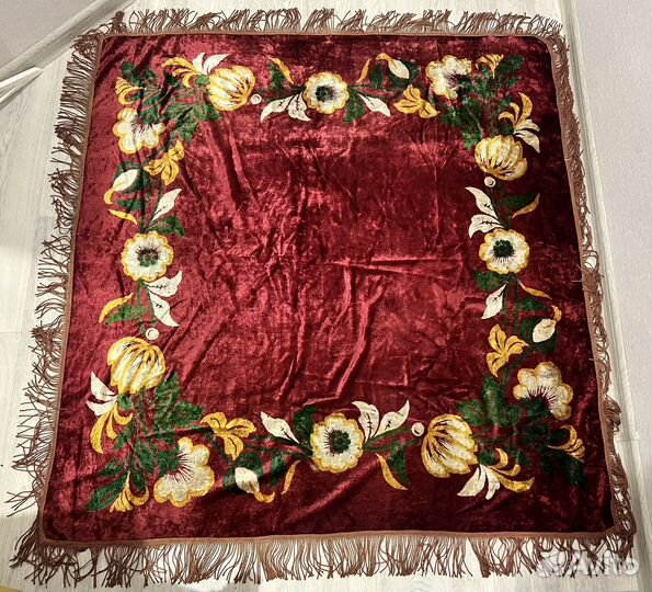 Скатерть пюш Бахрома старинная