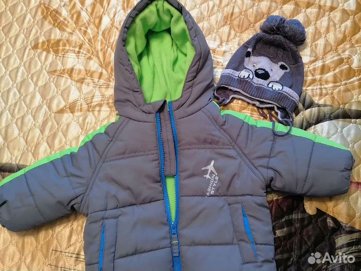 Курточка для мальчика 6-9 месяцев