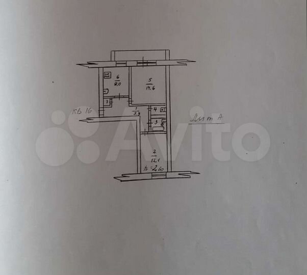 2-к. квартира, 51,1 м², 3/3 эт.