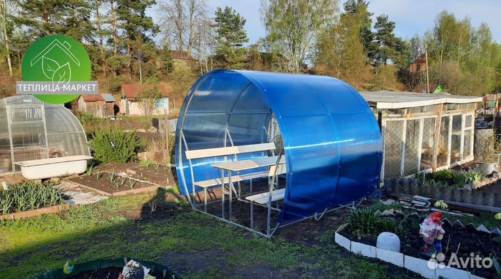 Беседка из поликарбоната. Бесплатная доставка