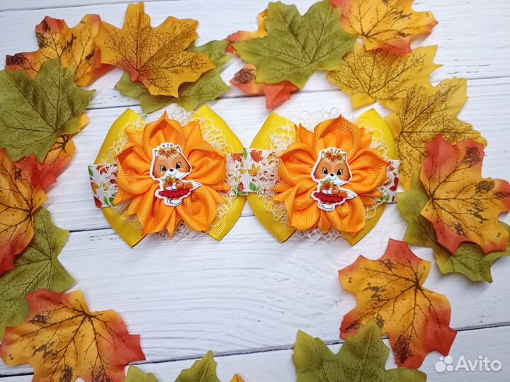 Бантики ручной работы осень