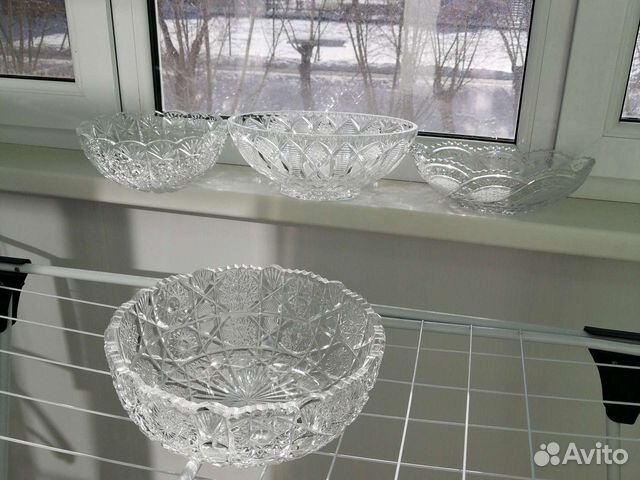 Хрусталь СССР вазы салатники
