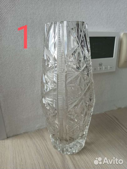 Ваза хрустальная