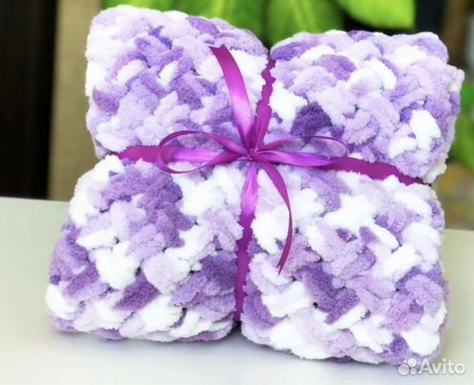 Пледы подушки из Alize puffy