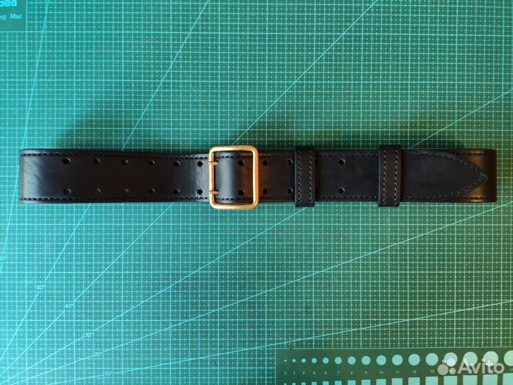 Широкий ремень из натуральной кожи 50мм