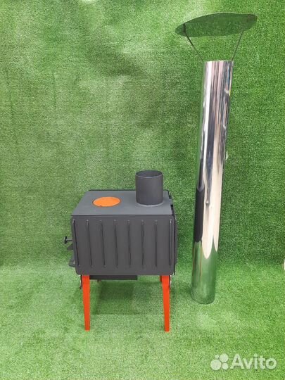 Конвекционная дровяная печь Сталь (Буржуйка)