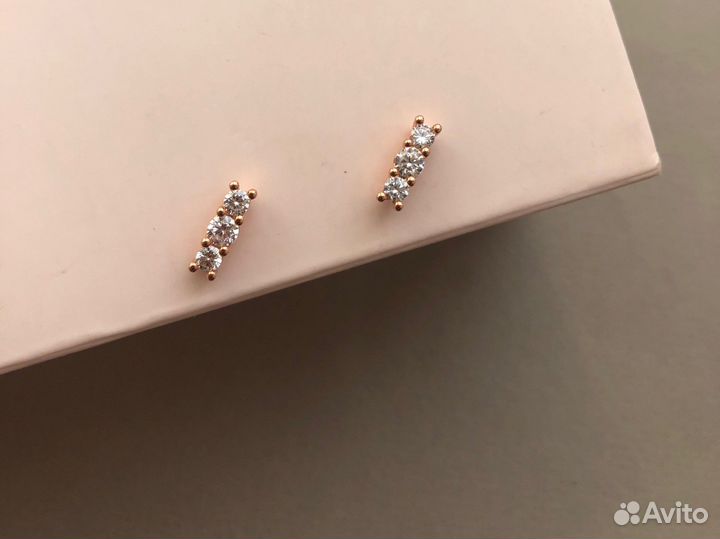 Серьги пардора rose 280725CZ сияющая элегантность