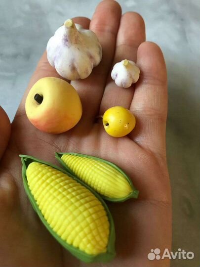 Игрушки развивашки XXL овощи Еда для кукол Фигурки