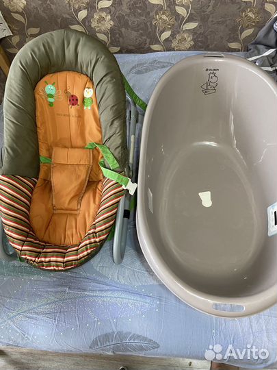 Шезлонг и ванна