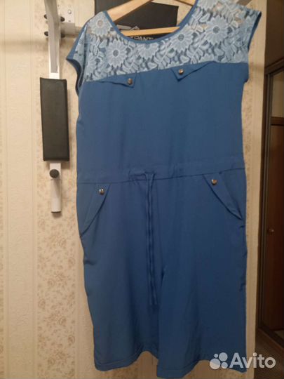 Велюровый костюм, Комбинезон-шорты женский 48 50