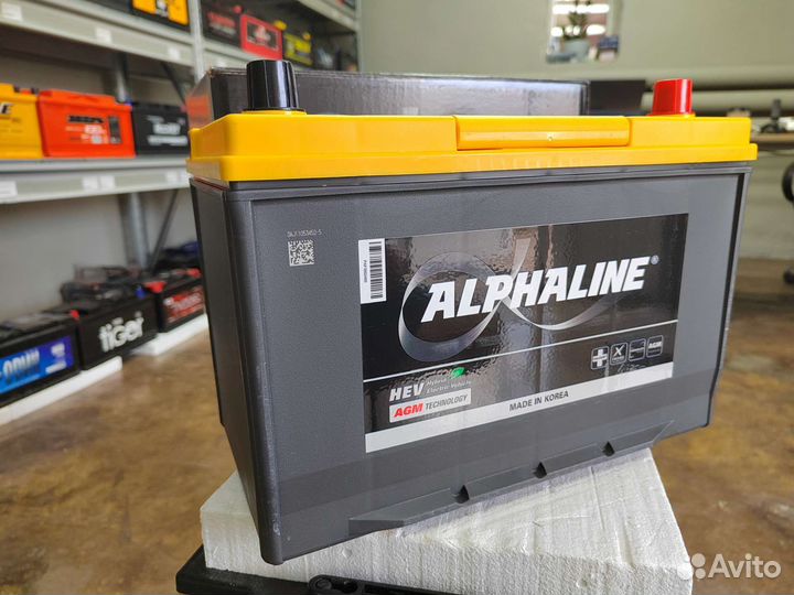 Аккумулятор гелевый Alphaline AGM 90 Ач обр 800 А
