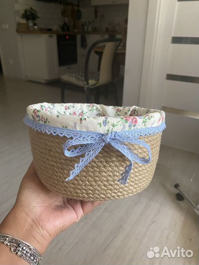 Корзина интерьерная ручной работы
