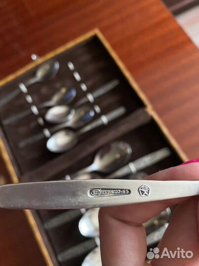 Набор ложек с клеймом СССР