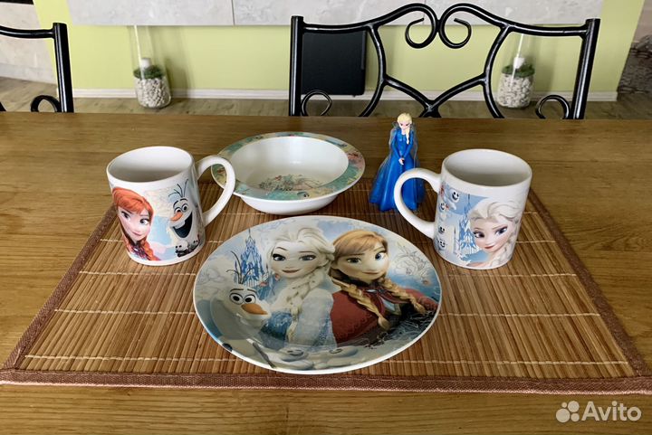 Набор посуды Холодное сердце для девочки 3-6 лет