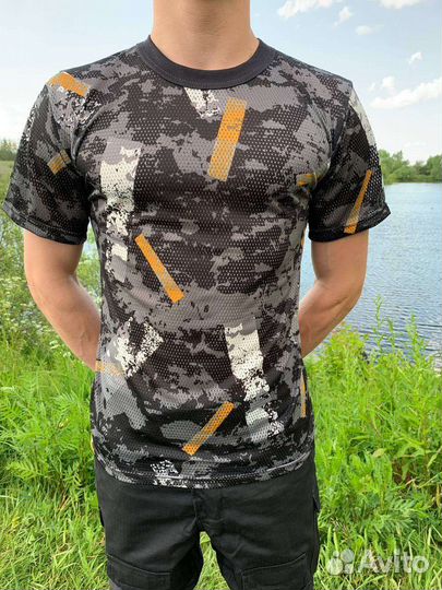 Футболка сетчатая камуфляжная