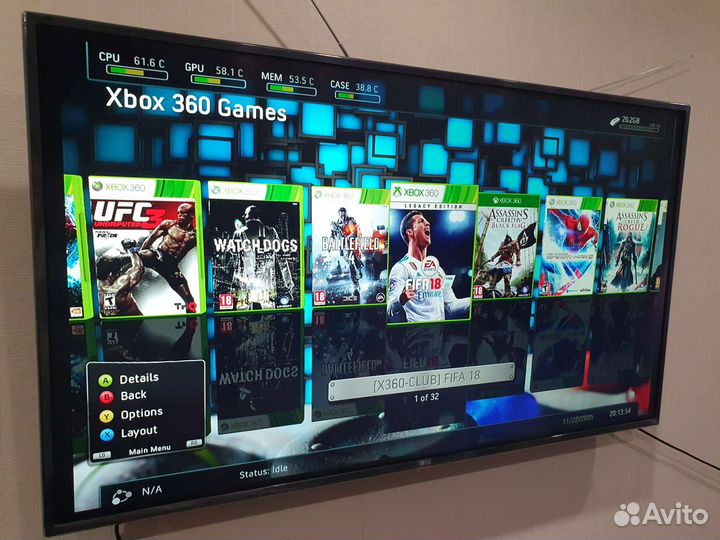 Xbox 360 slim freeboot прошитая + игры