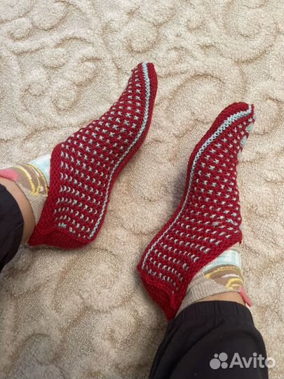 Носки домашние женские, мужские, тапочки