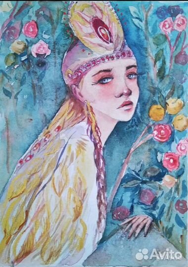 Картина акварелью 