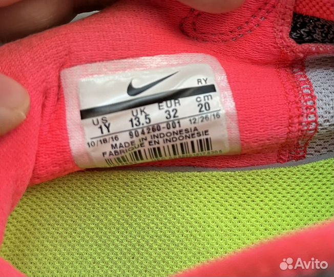 Кроссовки nike детские 32