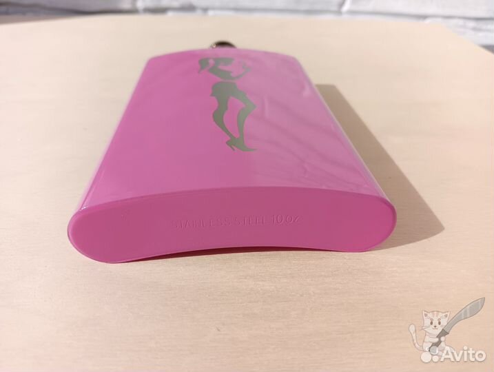 Дамская розовая фляга 10oz