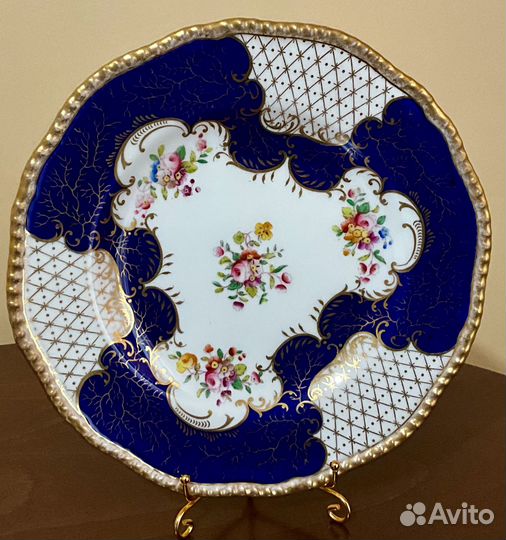 Антикварная тарелка, Coalport, Англия
