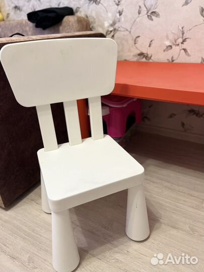 Детский стол и стул IKEA маммут