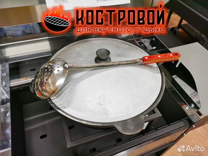 Казан чугунный 8 литров г. Наманган с шумовкой