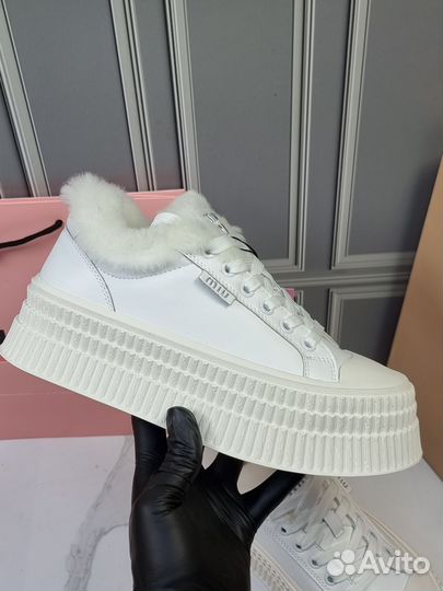 Кеды зимние женские miu miu