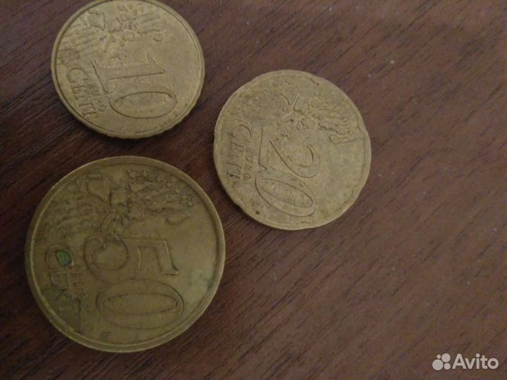 Монеты европы 10,20,50