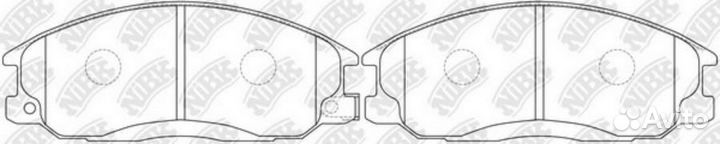 Nibk PN0103 Колодки торм.пер