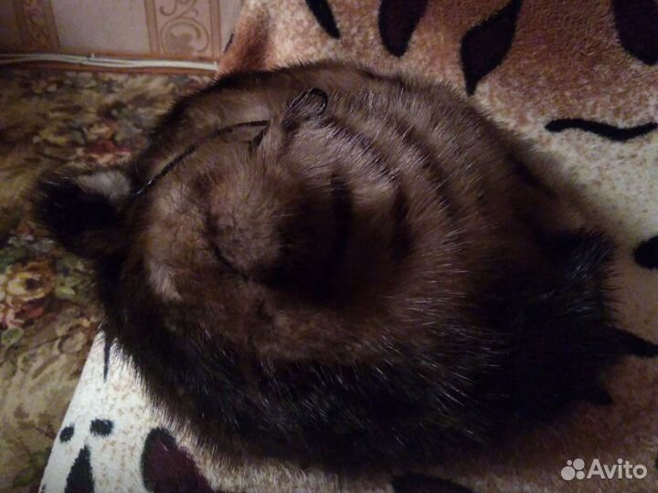 Берет женский зимний норковый