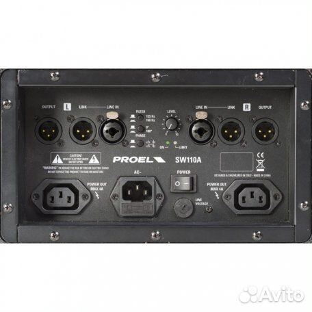 Активный сабвуфер Proel SW110A 250Вт дерево новый