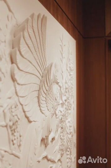 Барельеф / Панно Павлин