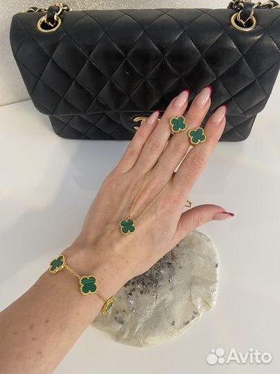 Van cleef серьги браслет подвеска