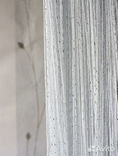 Нитяные шторы, кисея с люрексом. Новые