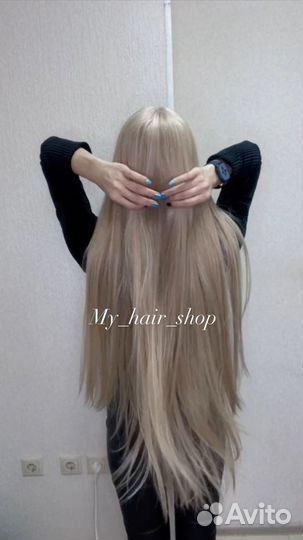 Парик на сетке полусистема 100 см длинный