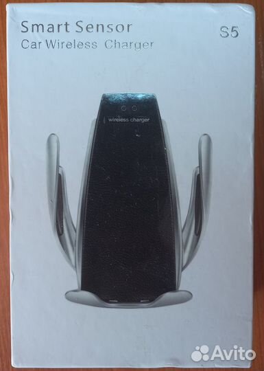 Автомобильная беспроводная QI зарядка-держатель S5